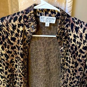 St. John’s evening collection leopard print jacket